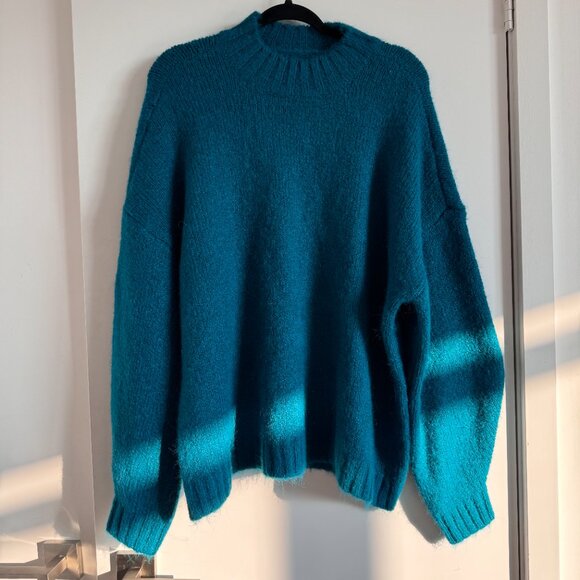 NWT Pistola Teal Blue Sweater - Oversized, Size: Large - Picture 2 of 14